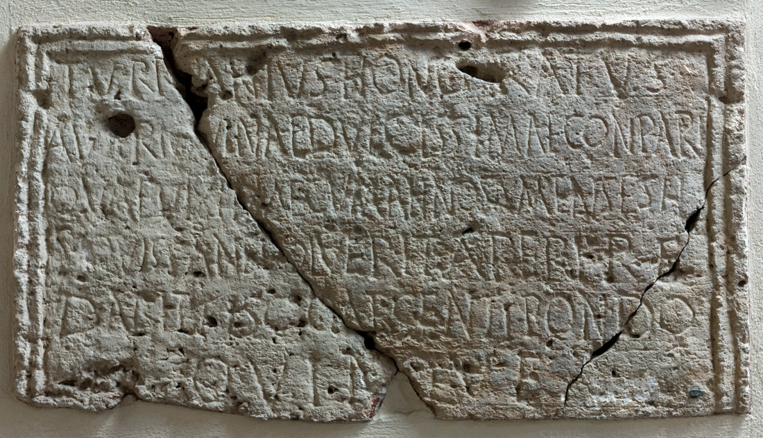 Inscribed front panel of a limestone sarcophagus